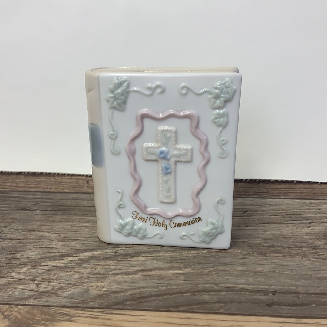 First Communion Gift, Vintage Ceramic Coin Bank