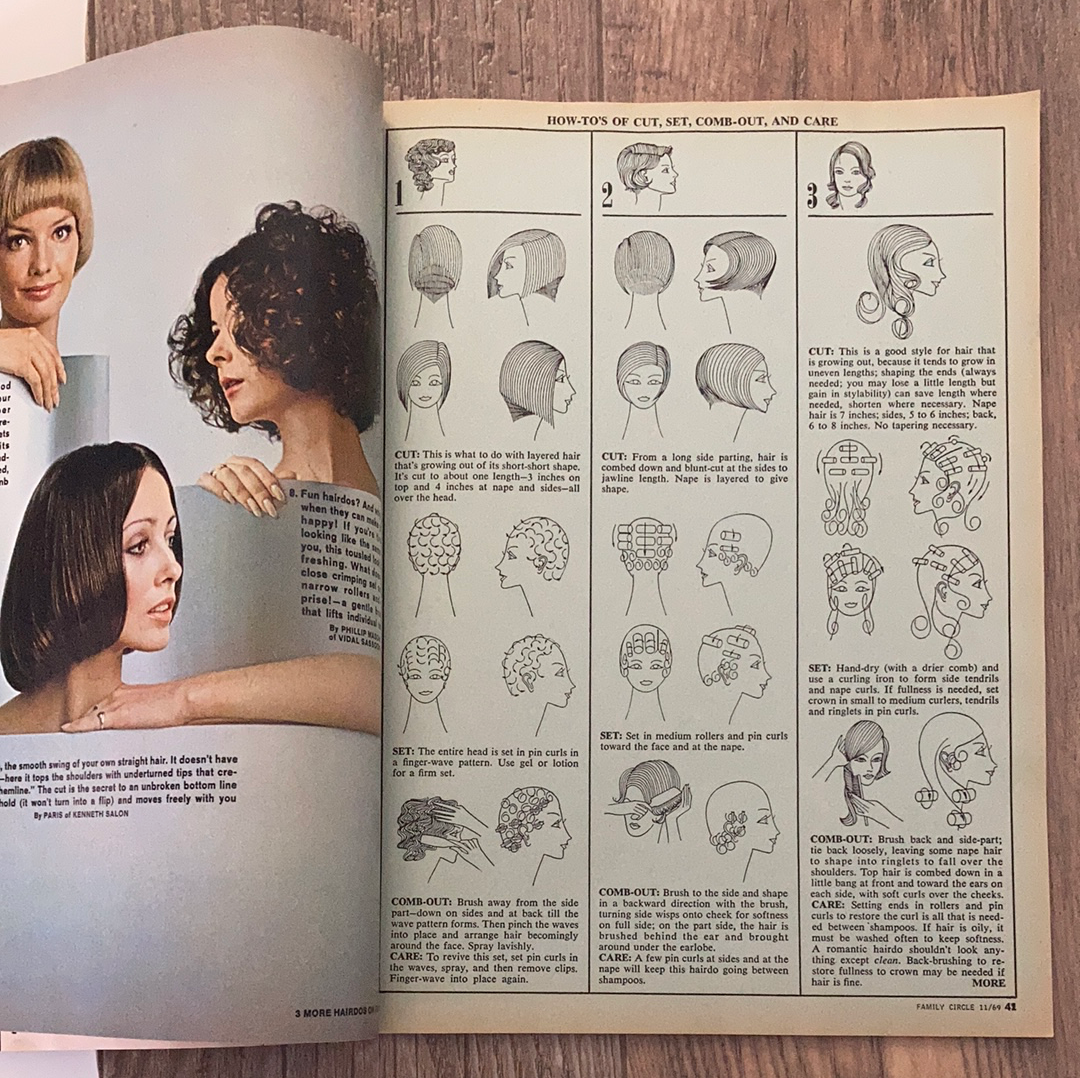 Family Circle Vintage Magazine November 1969 edition