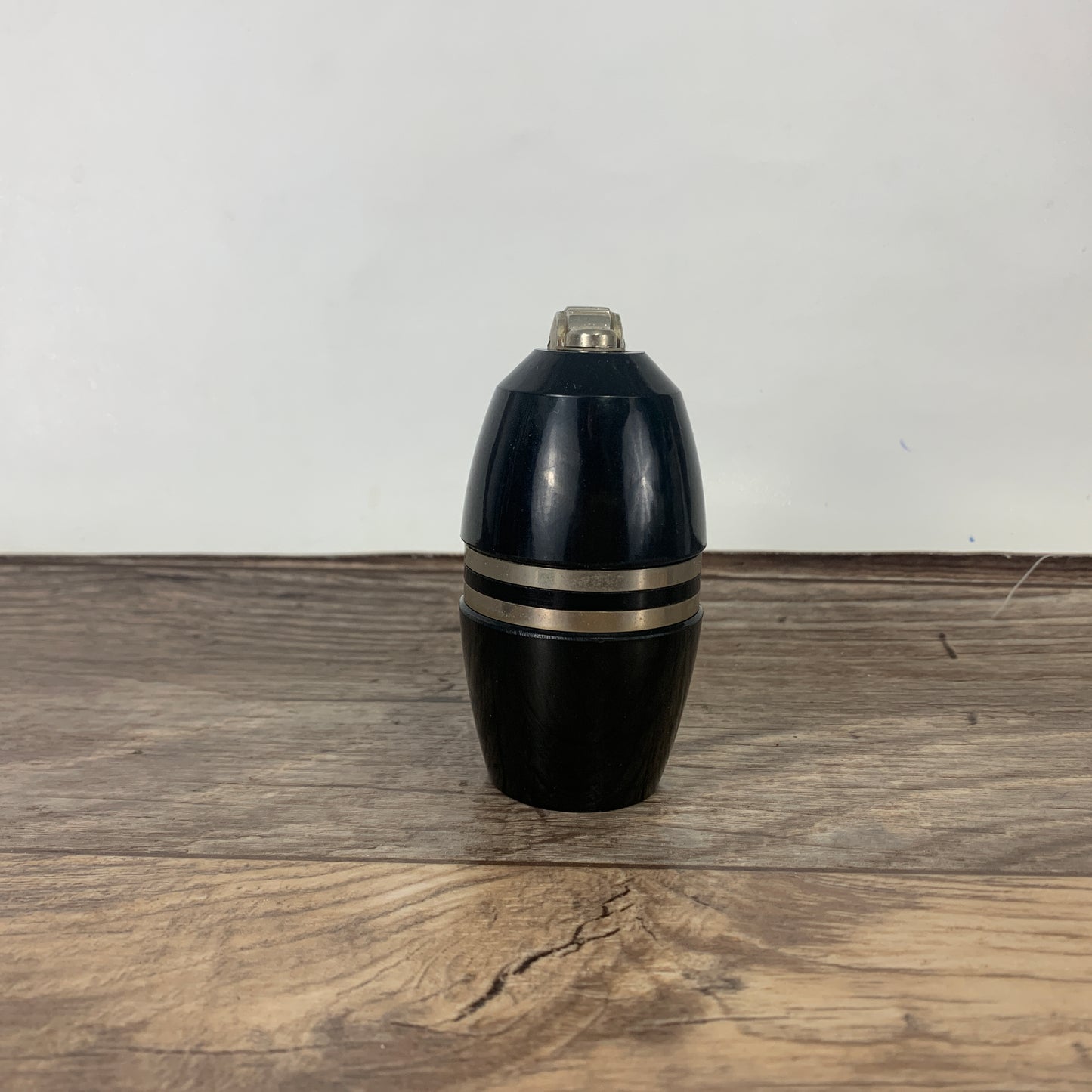 Black Vintage Table Lighter, Poppell Made in Holland