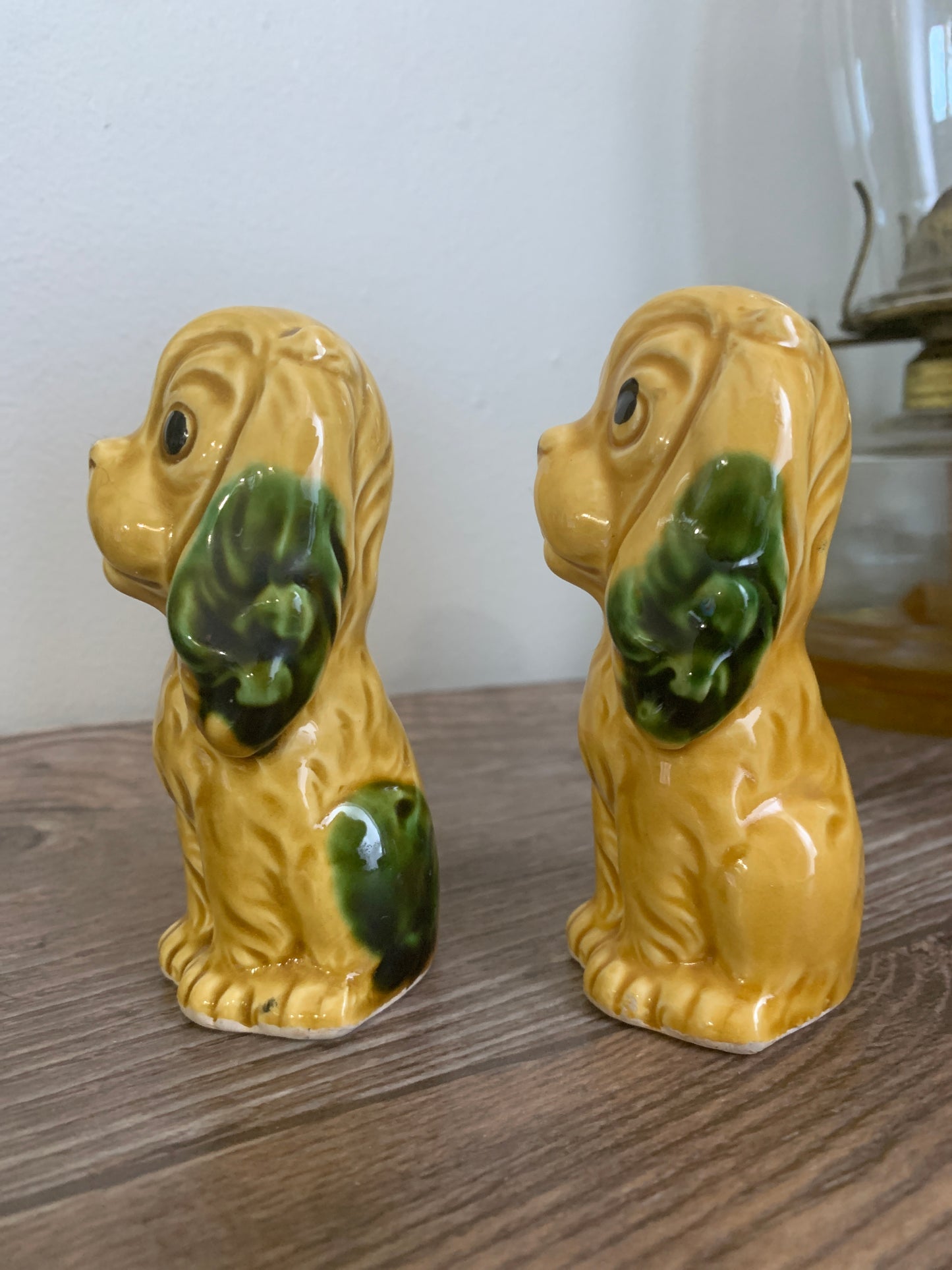 Vintage Dog Salt and Pepper Shakers, Puppy Vintage Salt Shakers