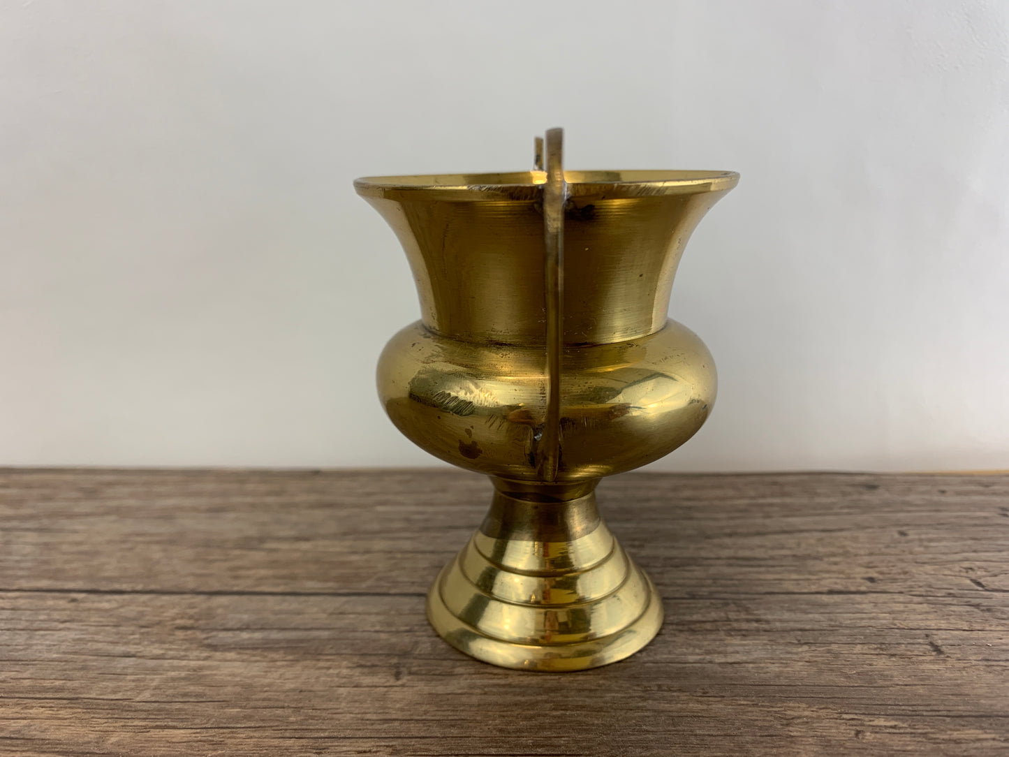 Vintage Brass Mini Urn Small Vase Vintage Home Decor