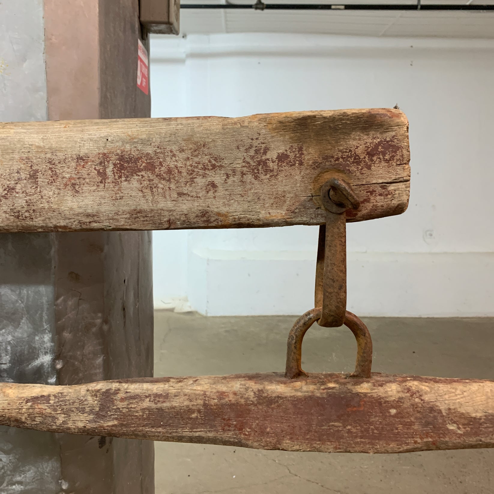 Antique Double Yoke Whippletree Equalizer Leader Bar Double Tree Antiq