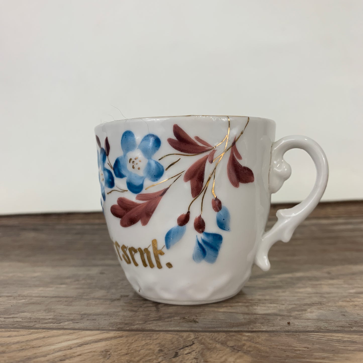 Antique Porcelain Cup, Made in Germany, Small Hand Painted Cup