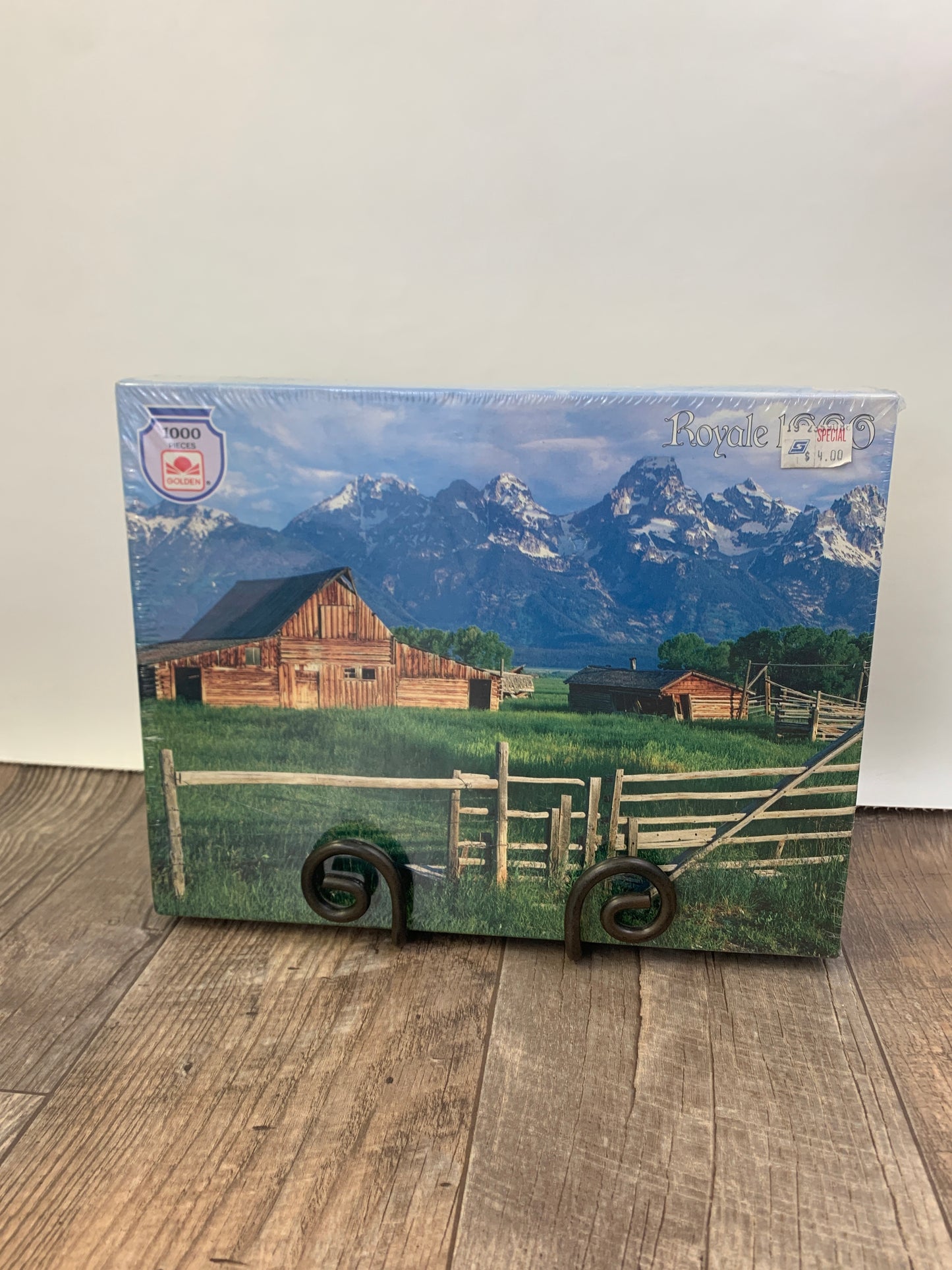 Vintage Puzzle Farm Scene Mountain Landscape Unopened Vintage Puzzle