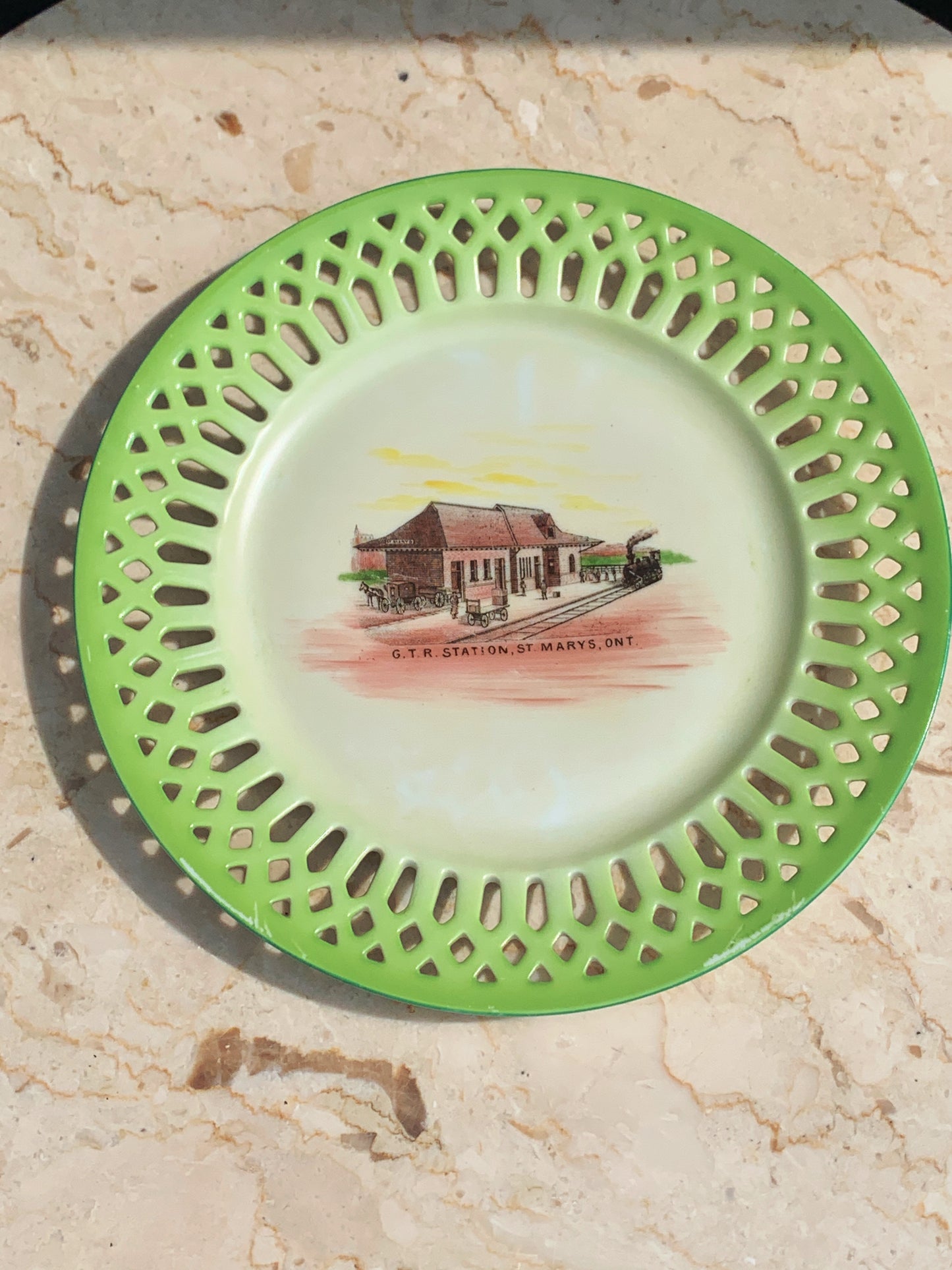 St Mary s Ontario Train Station Collector Plate