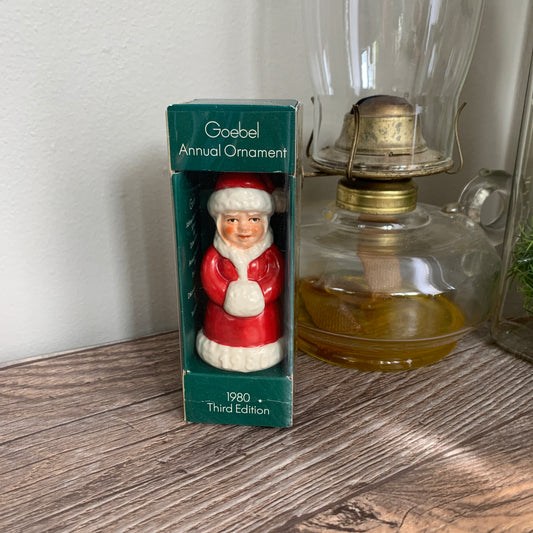 Goebel 1980 Annual Ornament Mrs Claus Vintage Christmas Ornament