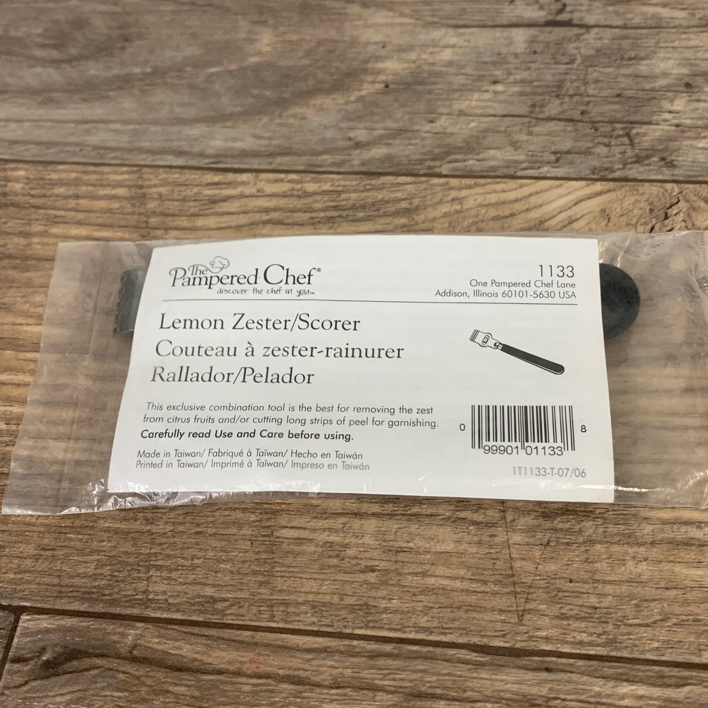 Pampered Chef Lemon Zester 1133 New in Package