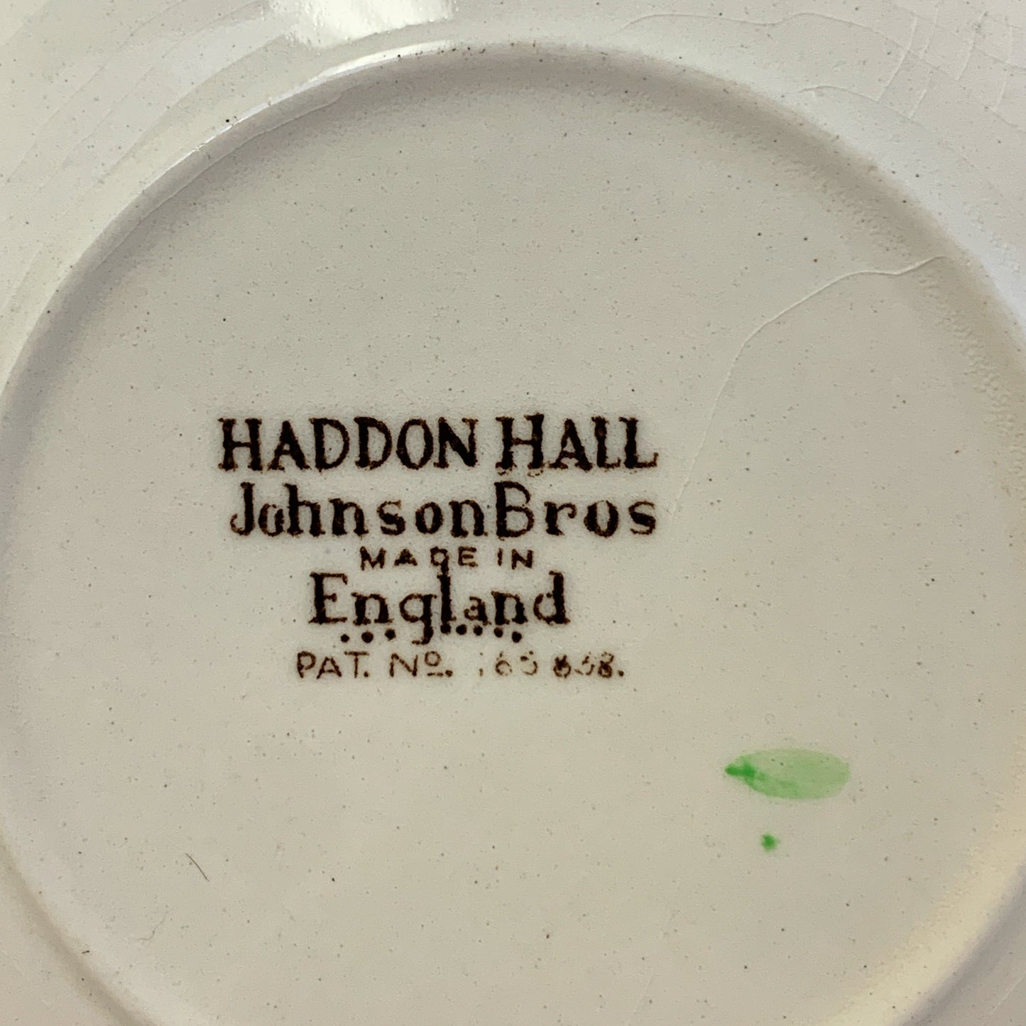 Johnson Brothers Haddon Hall Vintage Demitasse Cup and Saucer, Vintage Farmhouse Ironstone Transferware