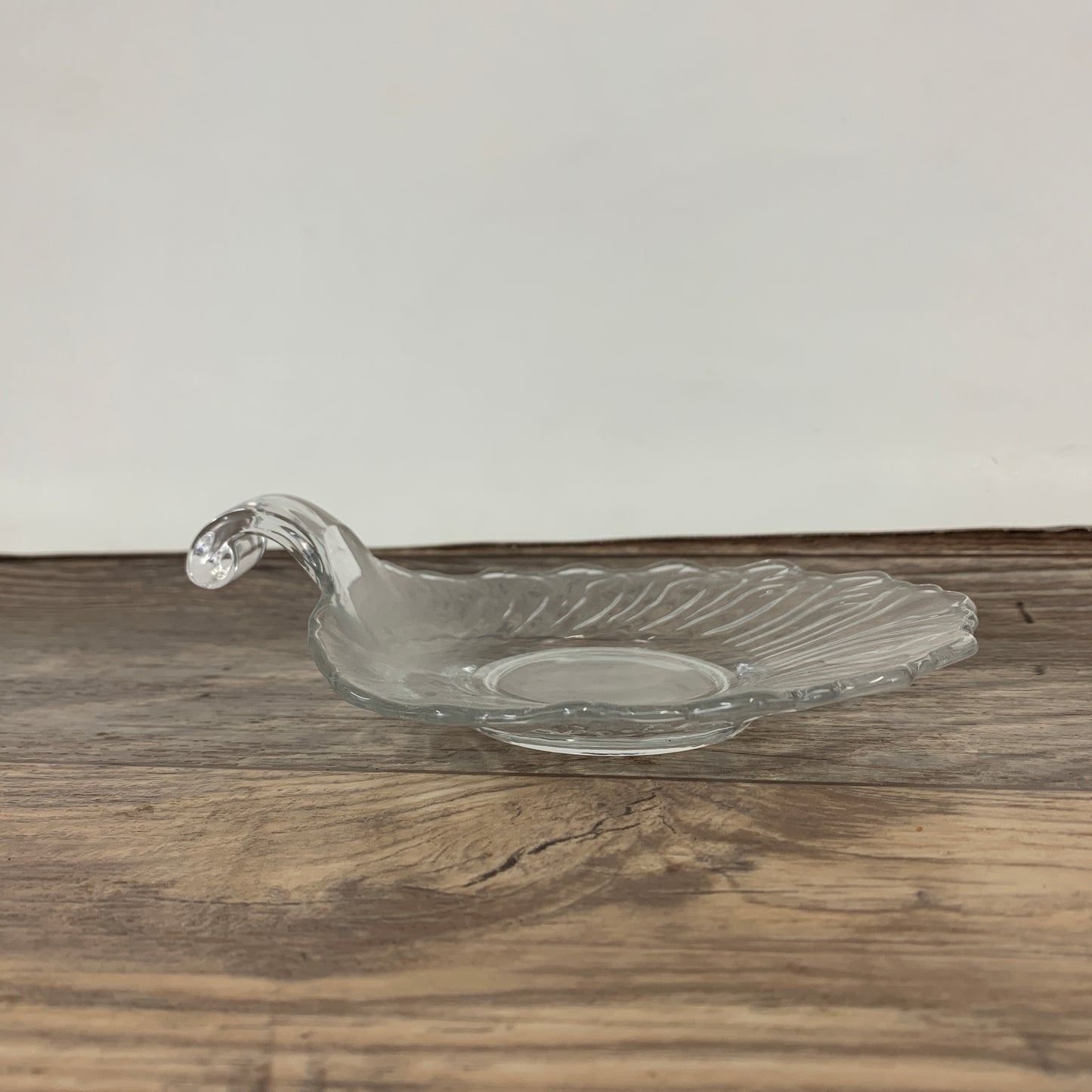 Clear Glass Candle Holder with Handle