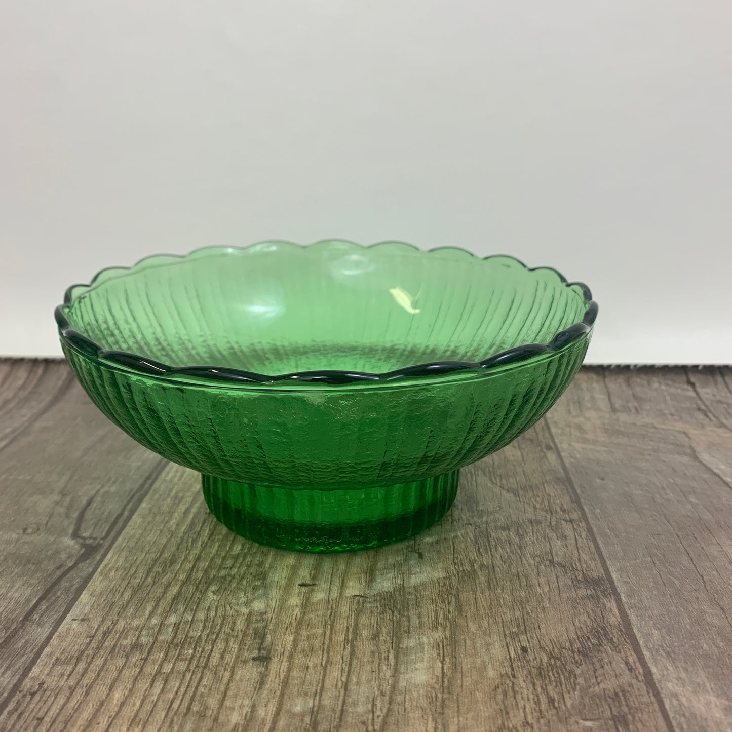 EO Brody Green Vintage Glass Planter