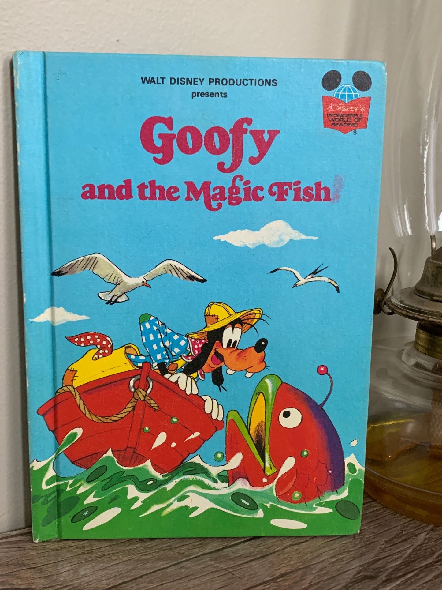 Vintage Disney Kid's Book Goofy and the Magic Fish Bedtime Story Picture Book Nostalgic Gifts