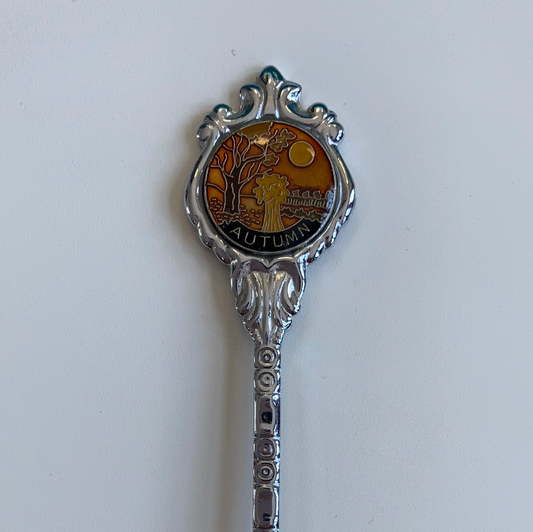 New Zealand Autumn Vintage Souvenir Spoon Collectible