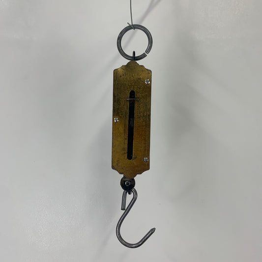 Vintage Pocket Scale, Metal Hanging Scale