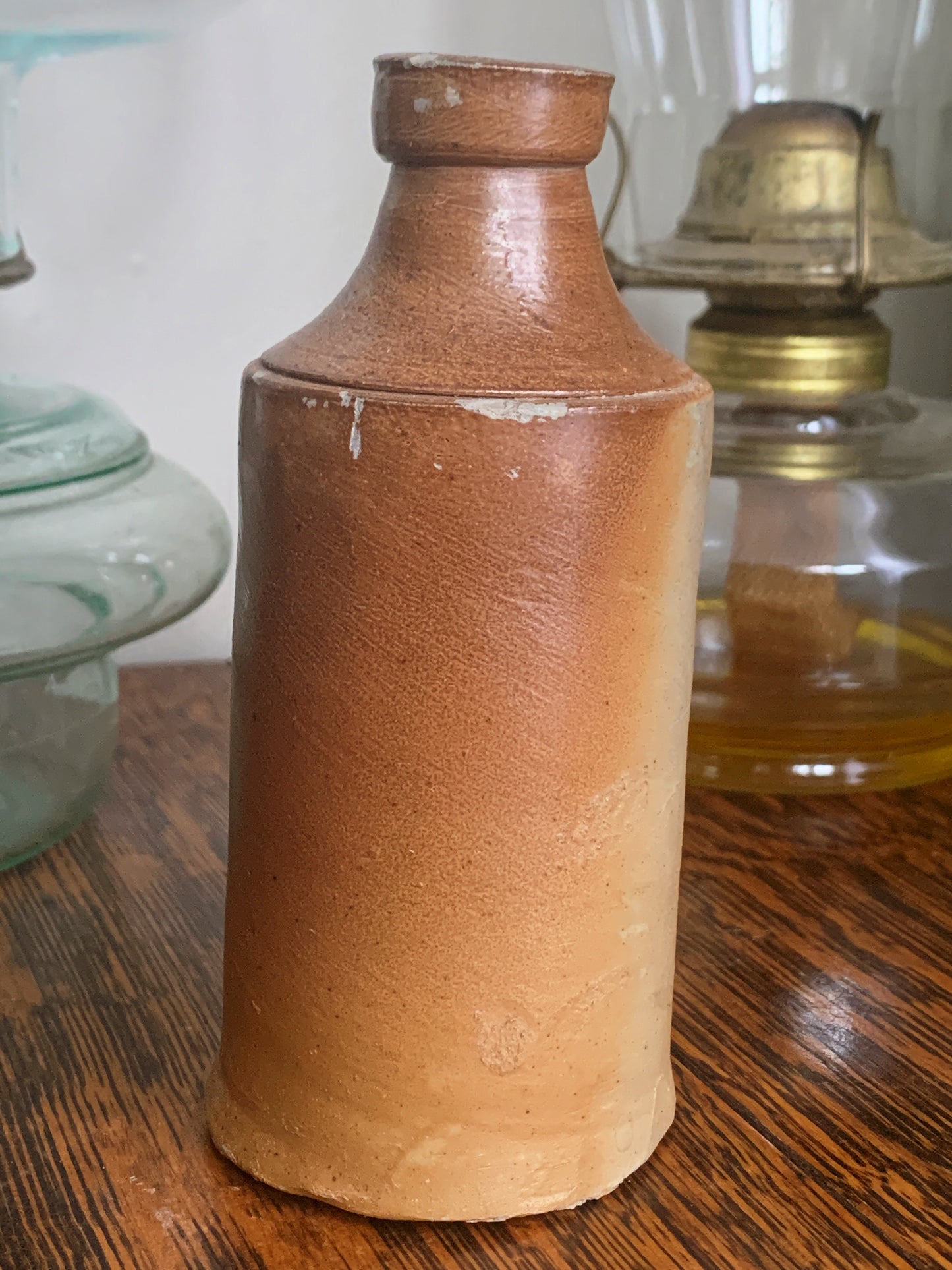 Vintage Stoneware Crock Bottle Bourne & Sons Antique Salt Glaze Crock Antique Farmhouse