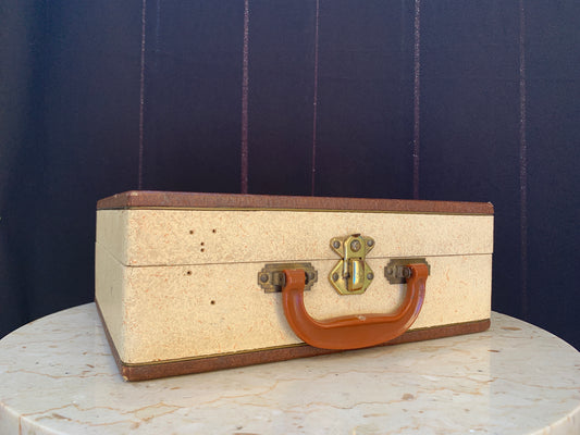 Vintage Velvet Lined Case Silvertone Case Vintage Storage Case