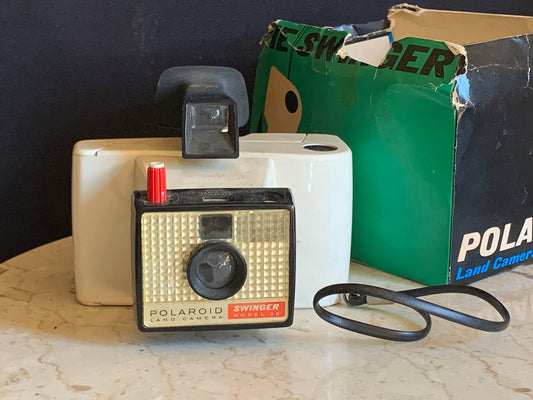 Polaroid Swinger Vintage Polaroid Camera with Original Box - Untested
