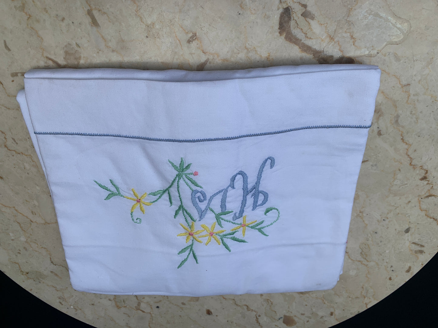His and Hers Embroidered Pillow Cases