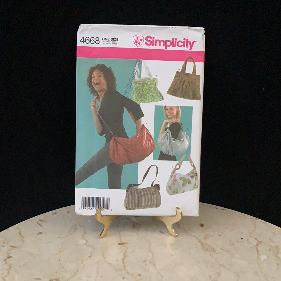 Simplicity 4668 Oversized Bag Sewing Pattern