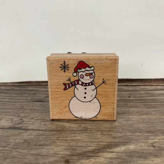 Snowman Rubber Stamp Alison Wong for Studio G