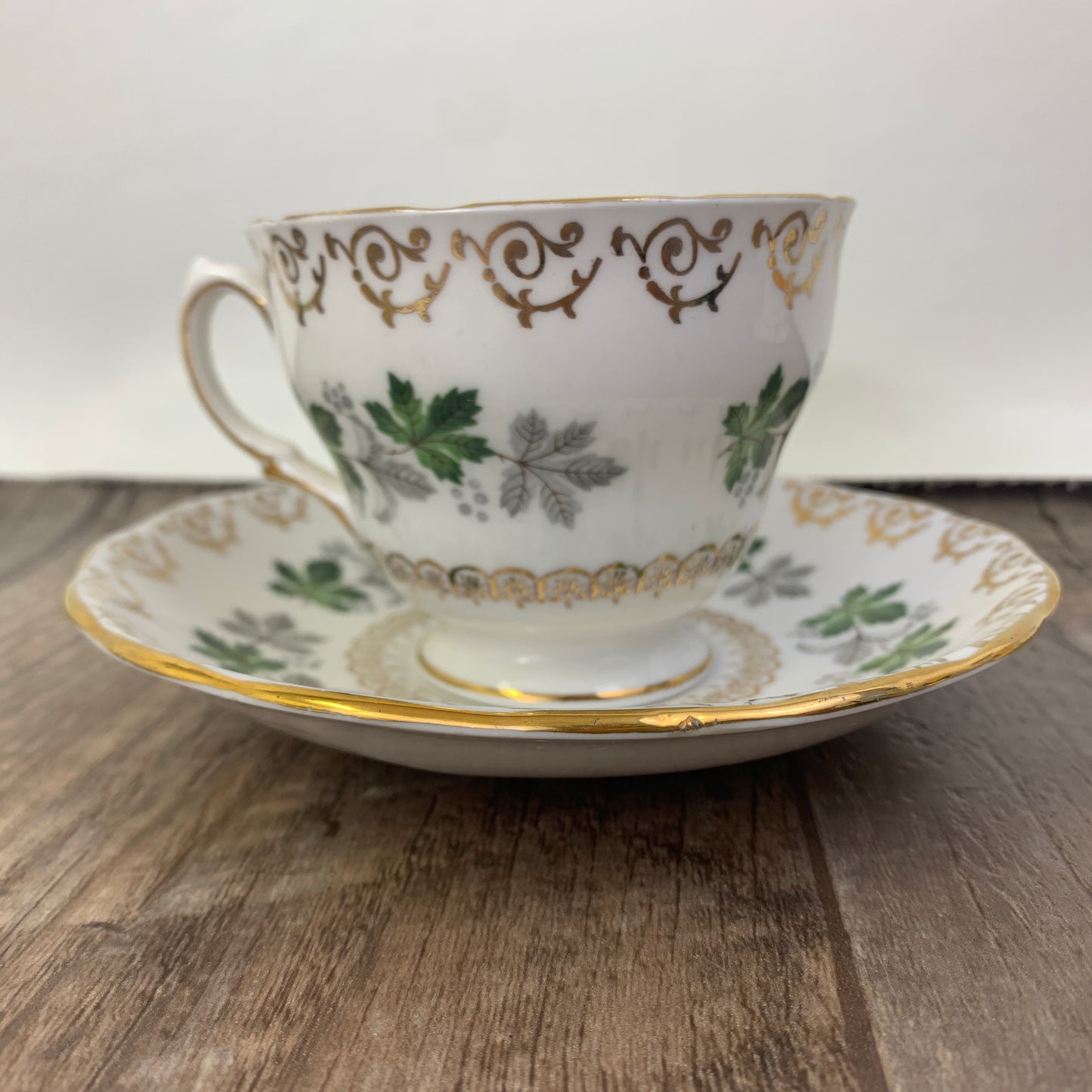 Colclough China Tea Cup, Maple Leaf Pattern Vintage Teacup, Gifts for Mom