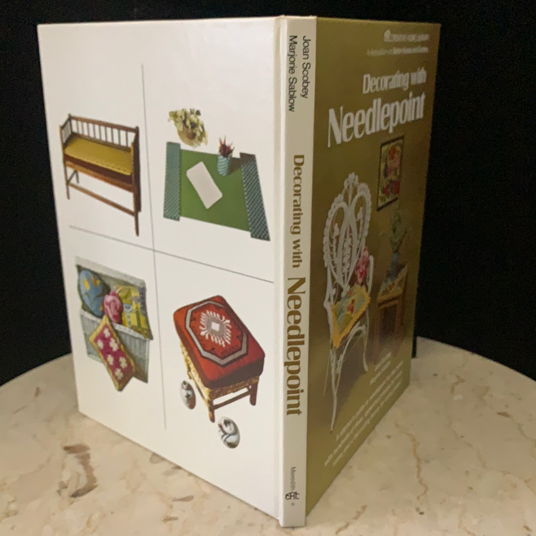 Decorating with Needlepoint Vintage How to Needlecraft Book Needlepoint Patterns Leisure Craft Book