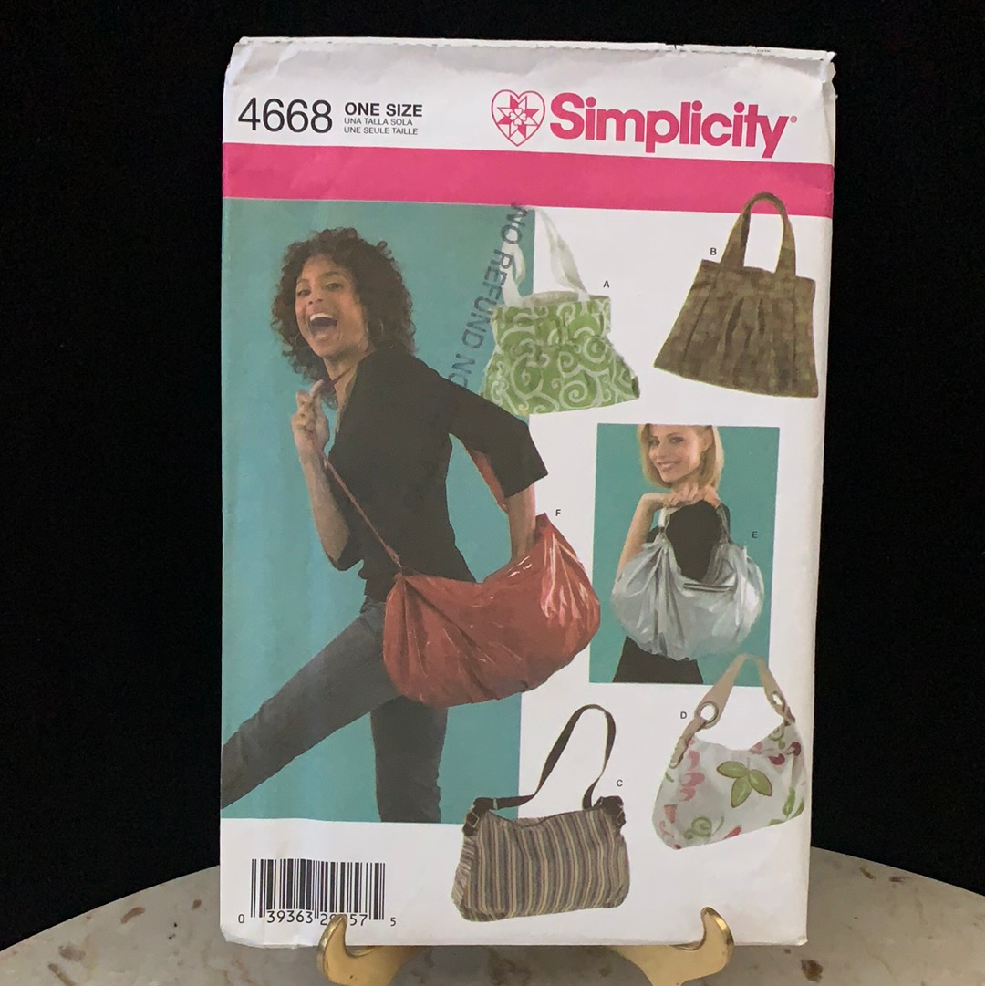 Simplicity 4668 Oversized Bag Sewing Pattern