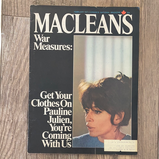 Vintage MacLeans Magazine February 1971 Edition