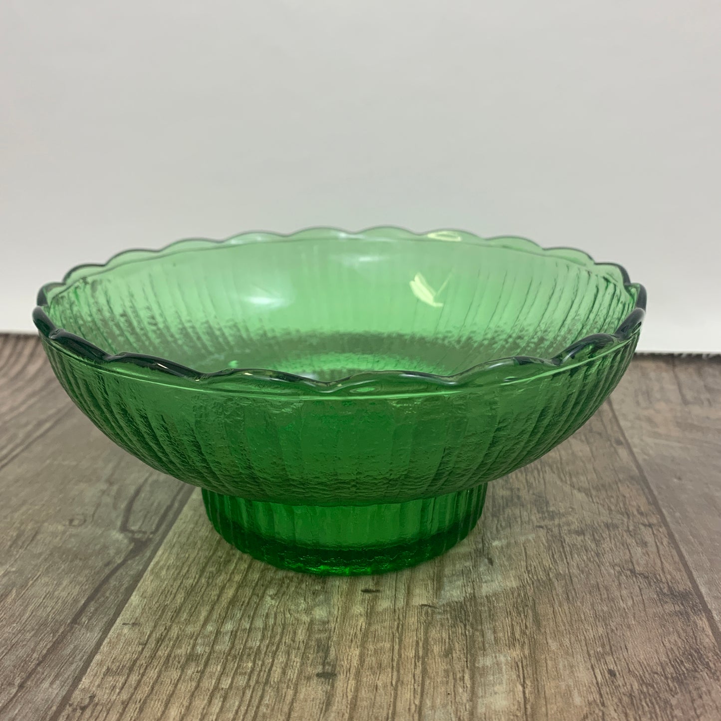 EO Brody Green Vintage Glass Planter