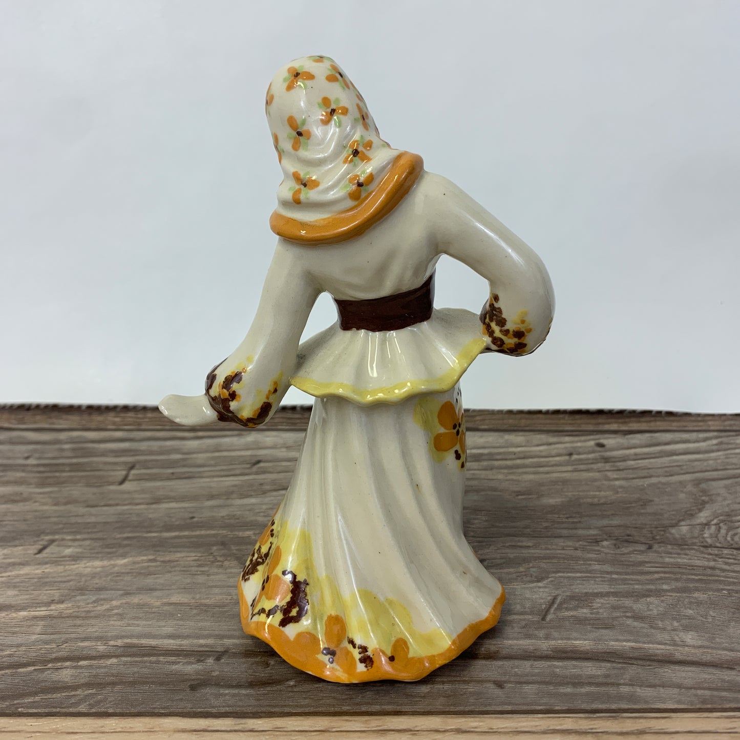 Vintage Ceramic Studios Dancing Polish Girl, Hand Painted Ceramic Figurine