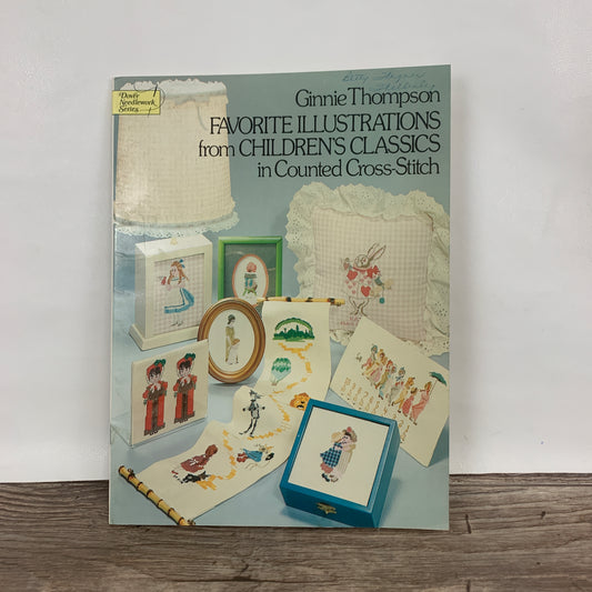 Children's Classics in Counted Cross Stitch, Vintage Pattern Book