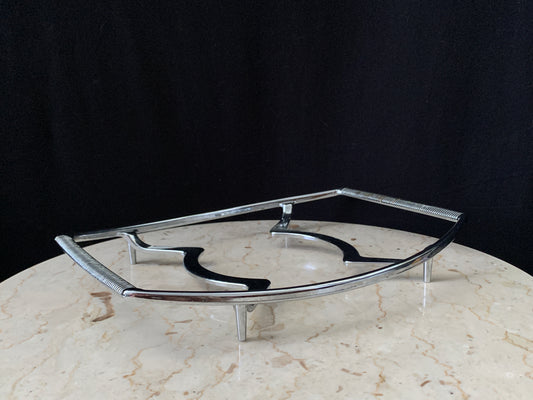 Corning Ware Silver Metal Trivet Large Casserole Holder