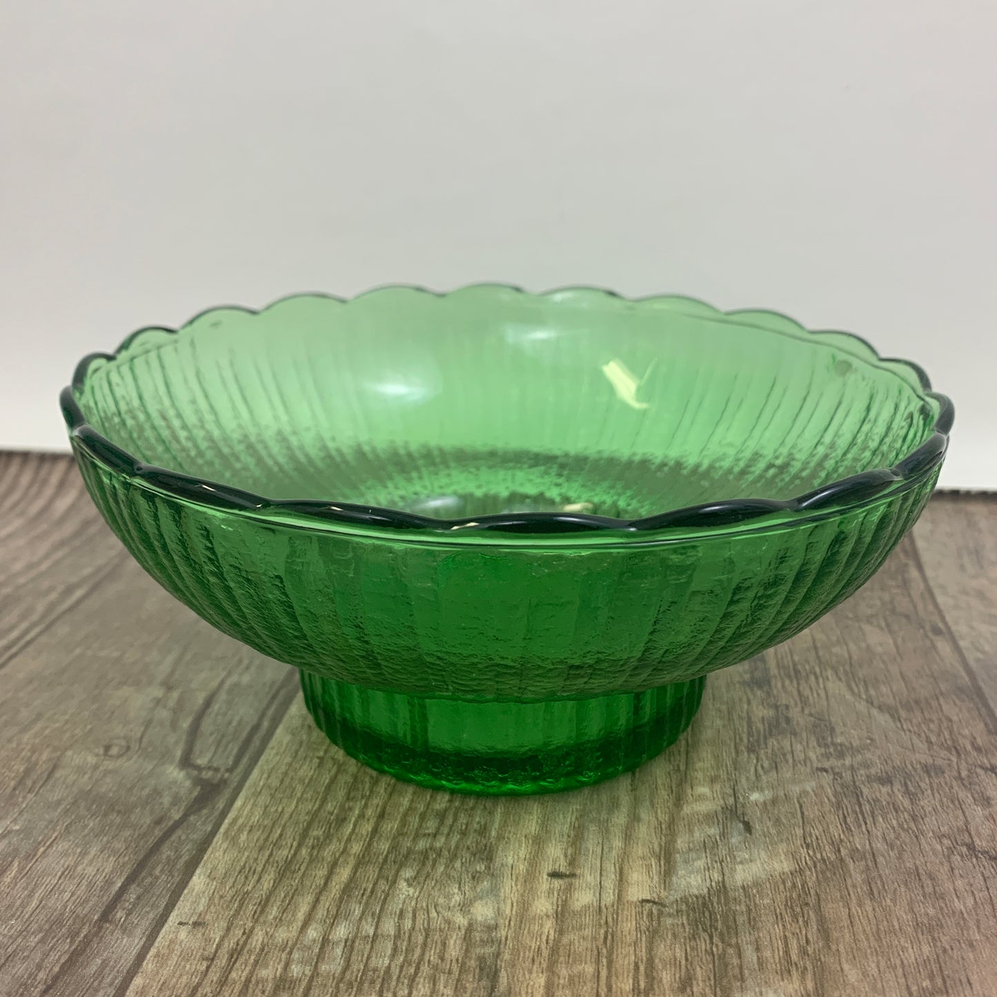 EO Brody Green Vintage Glass Planter