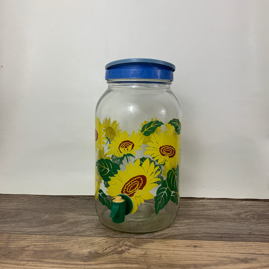 Large Sunflower Juice Jug with Spigot