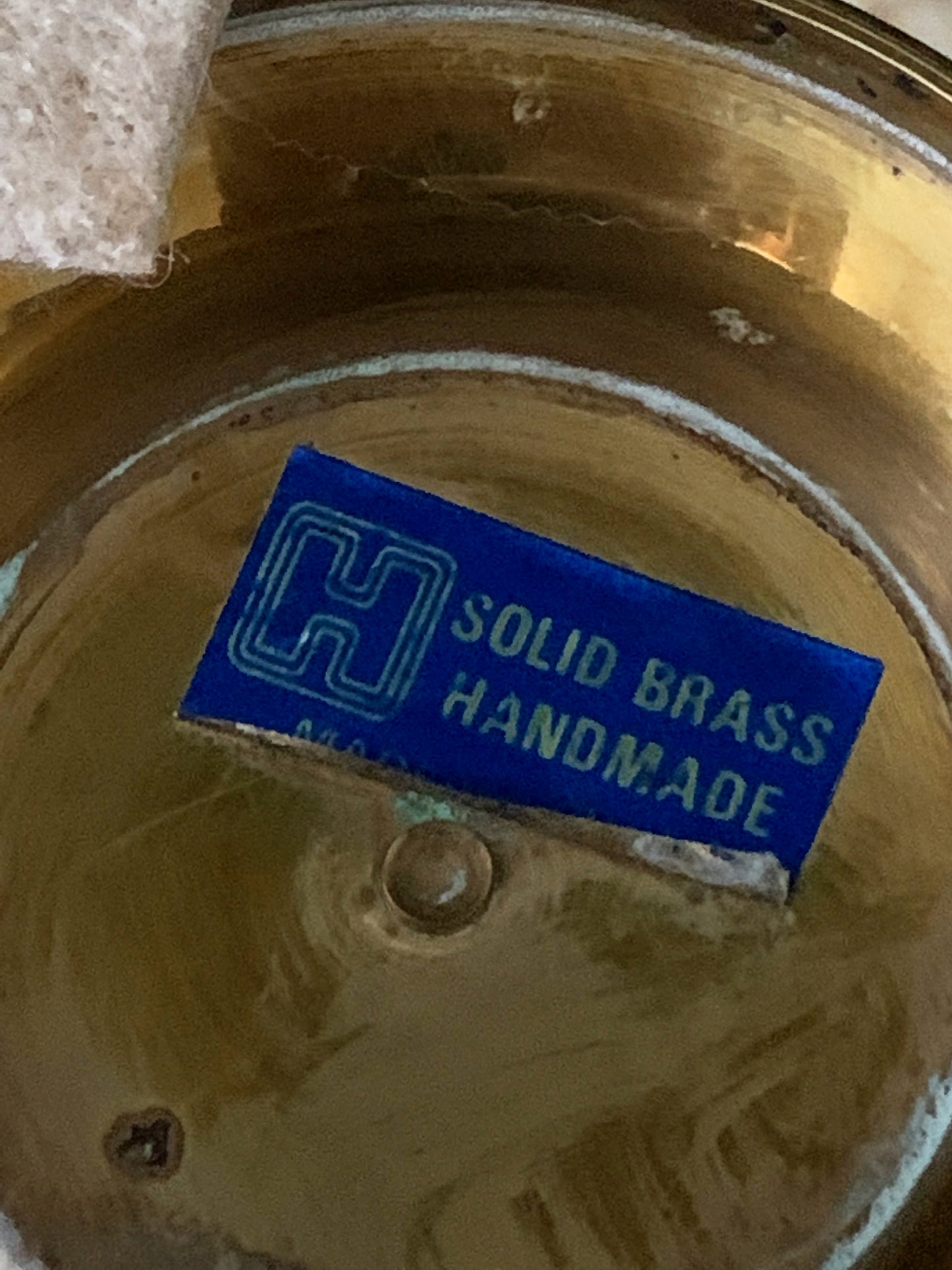 Solid Brass Urn Boho Home Decor Vintage Brass Urn