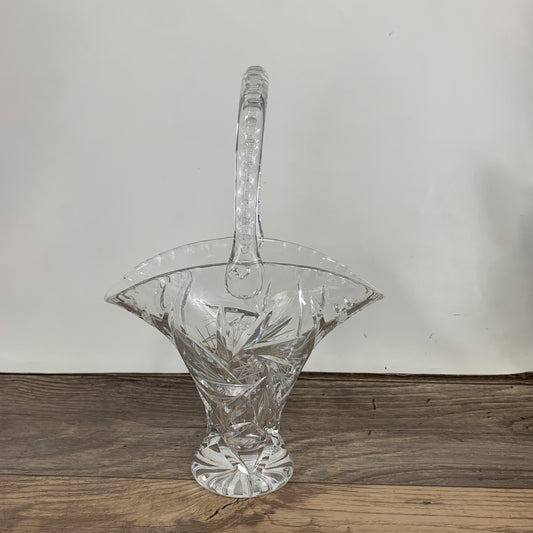 Crystal Basket with Pinwheel Pattern